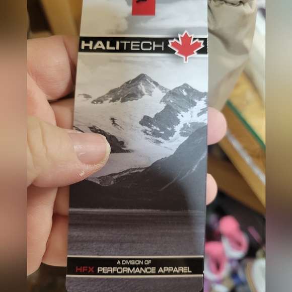 Halitech NWT Women's Beige Quilted Jacket with Faux Fur Hood Size XL - Picture 4 of 10